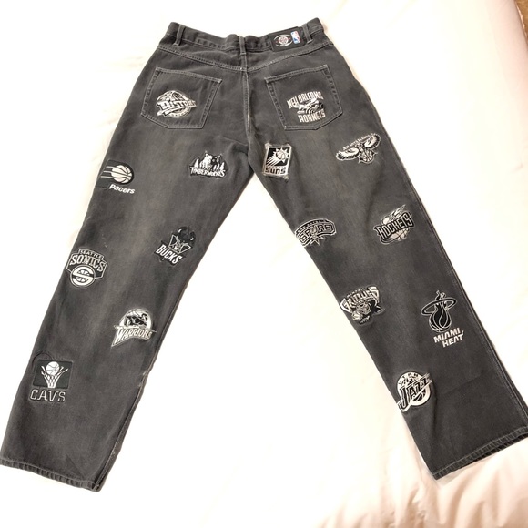 NBA Patches - Exclusive Edition Men Denim Jeans - Picture 2 of 3